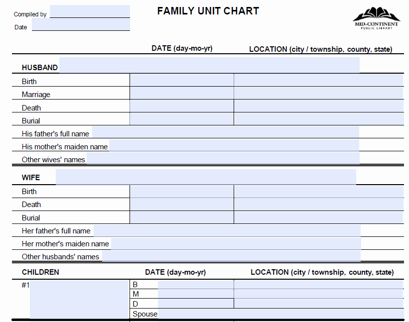 Family Group Sheet Template Luxury 26 Of Fillable Family Group Sheet Template