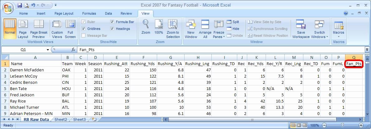 Fantasy Football Spreadsheet Template Beautiful Step 2 — Customize Fantasy Points to Your League