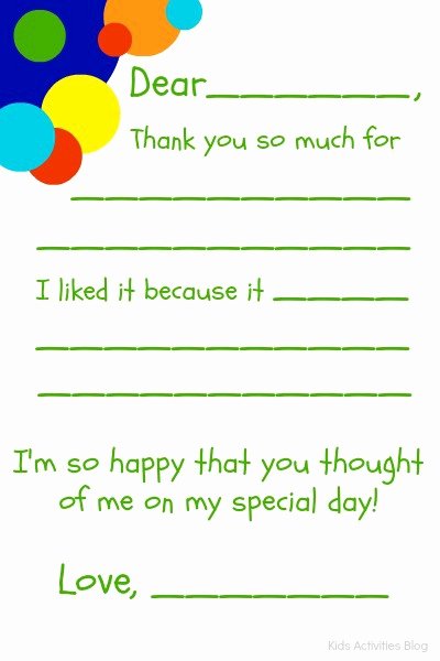 Fill In the Blank Printables Best Of Fill In the Blank Thank You Note Free Printable