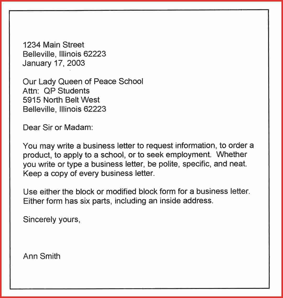 Financial Statement Letter Sample Best Of 9 10 Addressing A Letter with attn