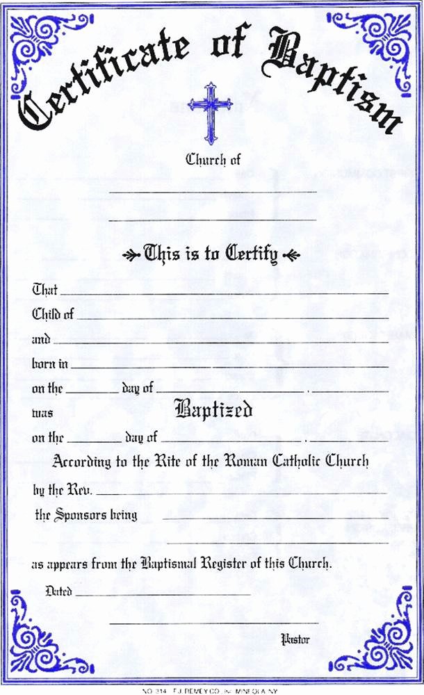 First Communion Certificate Template New Baptism Certificate