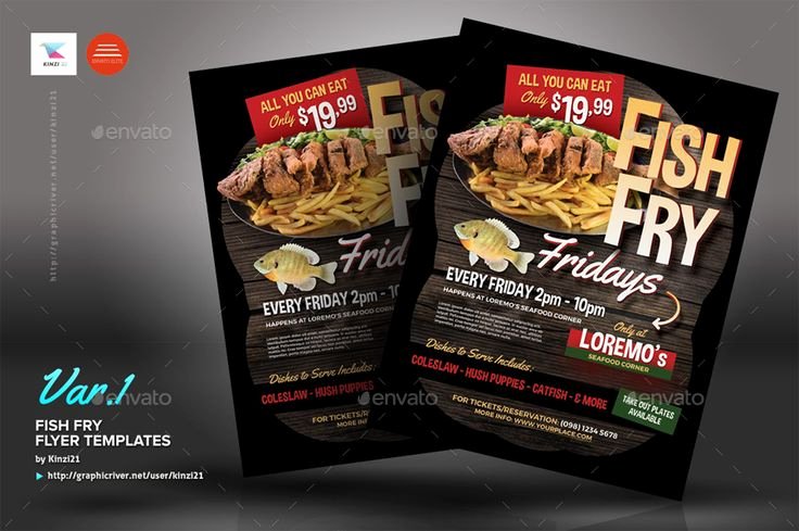 Fish Fry Flyer Examples Awesome Fish Fry Flyer Templates