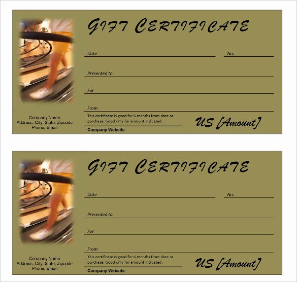 Fitness Gift Certificate Template Best Of 10 Membership Certificate Templates