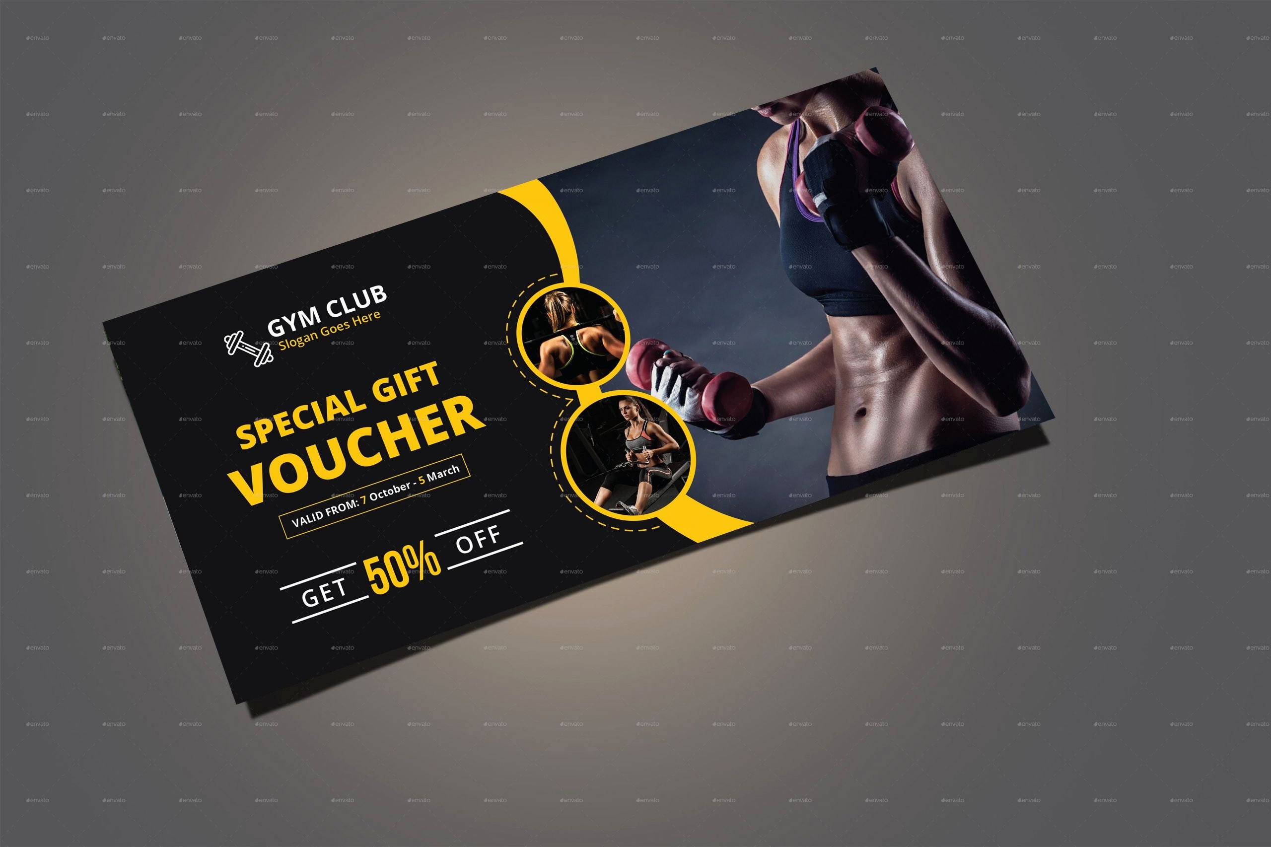 Fitness Gift Certificate Template Inspirational Fitness Gym Gift Voucher Template Gym Fitness Gift