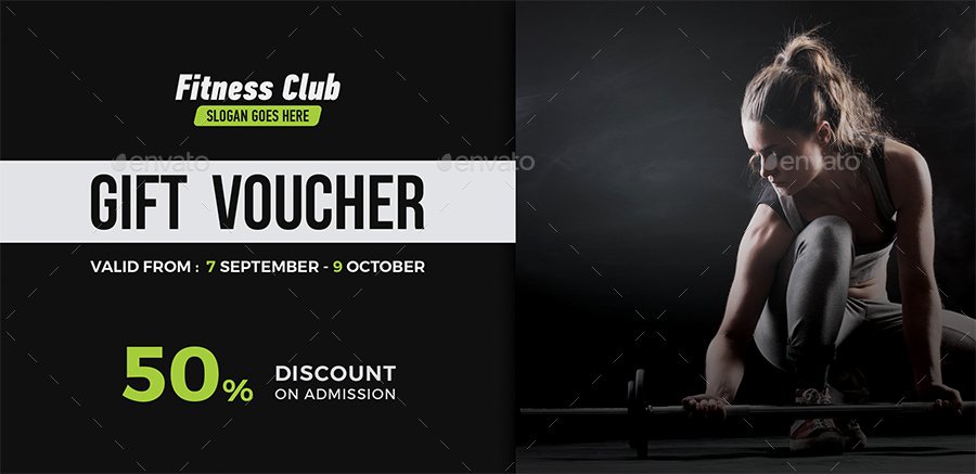 Fitness Gift Certificate Template Unique Fitness Gift Voucher by themedevisers