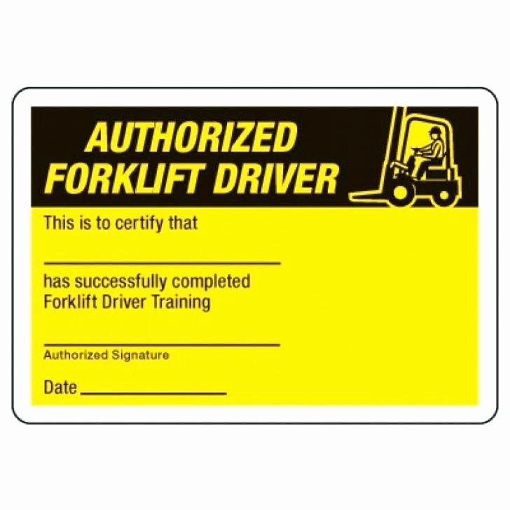 Forklift Training Certificate Template Unique How to forklift Certification for Free