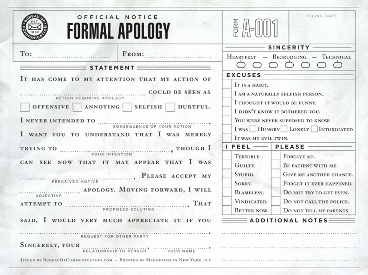 Formal Apology Template Best Of the Last Visible Dog sorry A Useful form