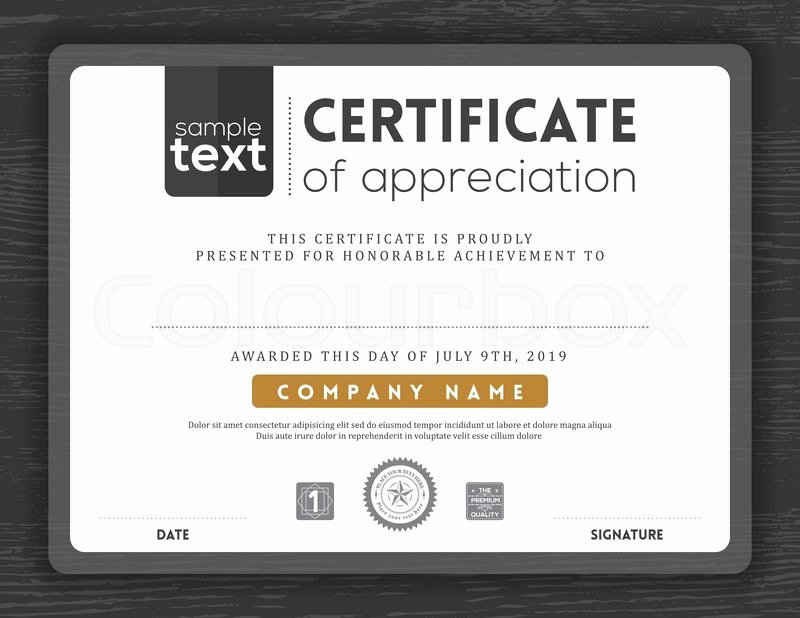 Frame for Certificate Of Appreciation Awesome Simple Black and White Certificate Of Appreciation Border