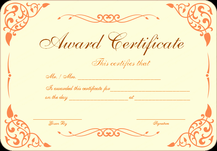 Free Award Templates for Teachers Lovely Free Download Award Certificate Template Samples Thogati