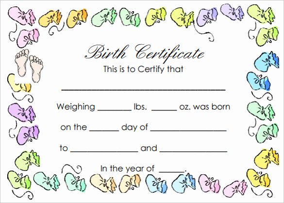 Free Birth Certificate Template Best Of Birth Certificate Templates