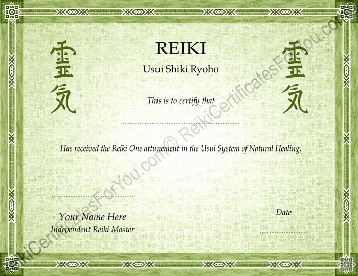 Free Blank Reiki Certificates Elegant 30 Free Blank Reiki Certificates