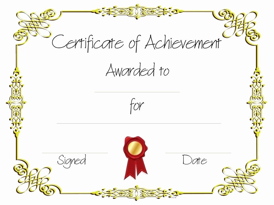 Free Editable Maths Certificates New Certificate Of Achievement Templates