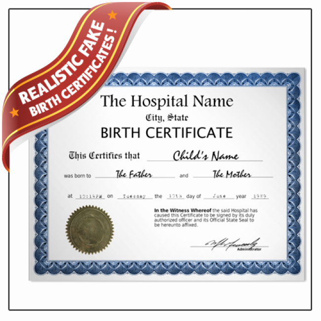 Free Fake Birth Certificate Best Of Fake Birth Certificate Fake Certificate Of Birth