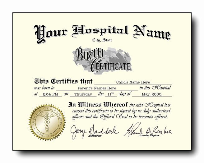 Free Fake Birth Certificate Unique Fake Birth Certificates Starting as Low as $49 Each