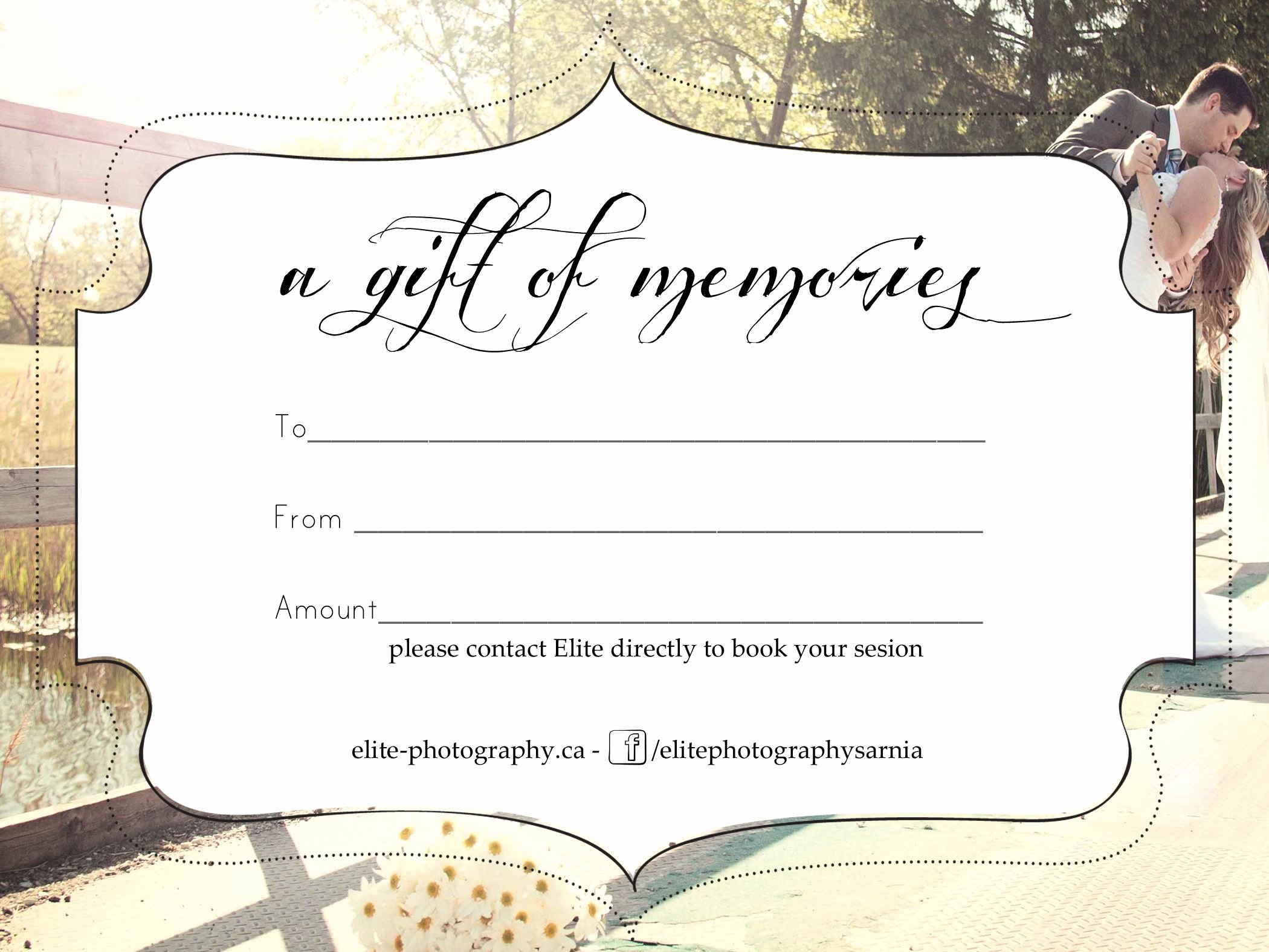 Free Photo Session Gift Certificate Template Inspirational Free Graphy Gift Certificate