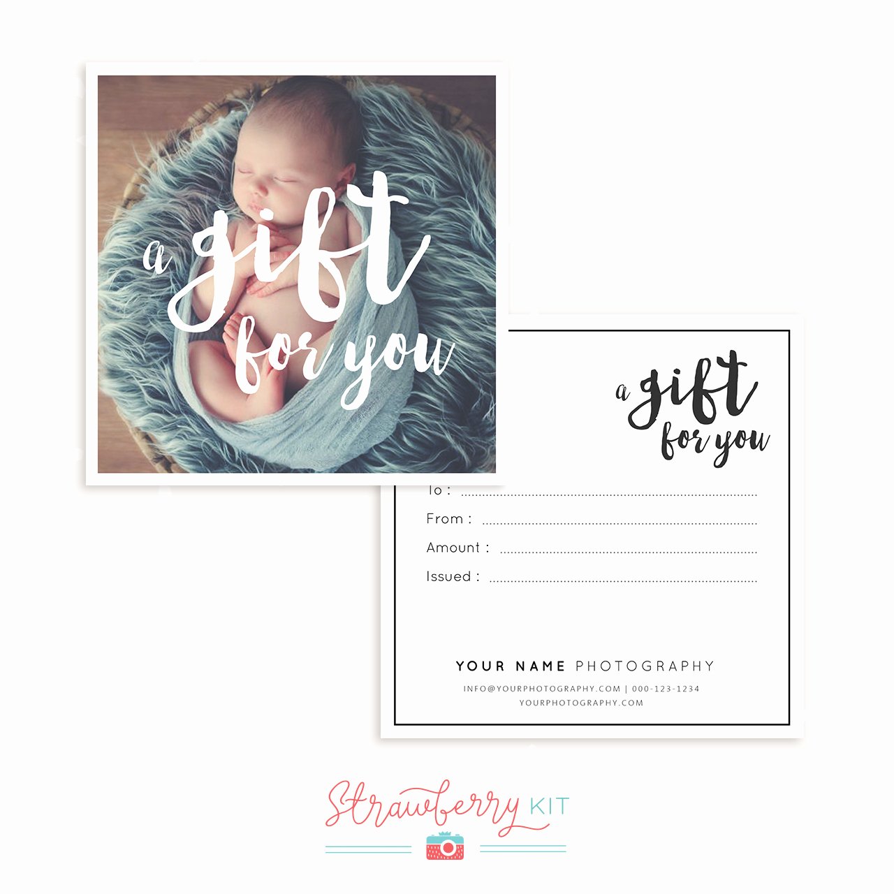Free Photo Session Gift Certificate Template New A T for You Gift Certificate Strawberry Kit