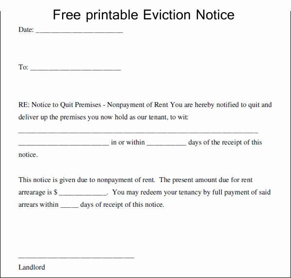 Free Printable 30 Day Eviction Notice Template Inspirational 10 Best Excelabout Images On Pinterest
