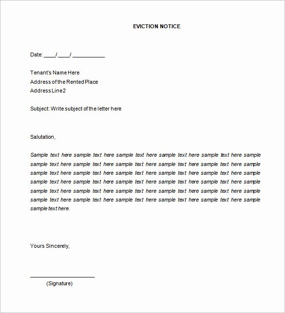 Free Printable 30 Day Eviction Notice Template Lovely Free Printable Eviction Notice Template