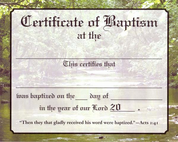 Free Printable Baptism Certificates Awesome Certificate Of Baptism