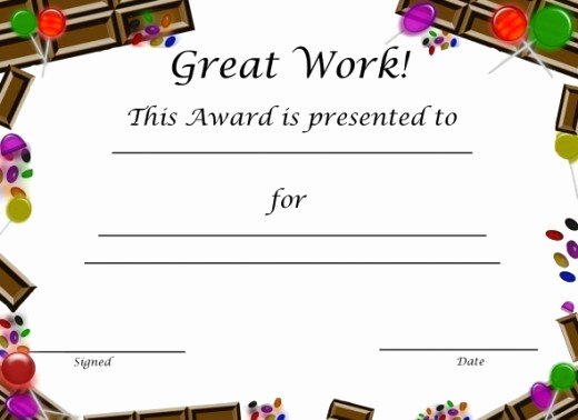 Free Printable Certificates for Students Beautiful Free Printable Award Certificates for Kids