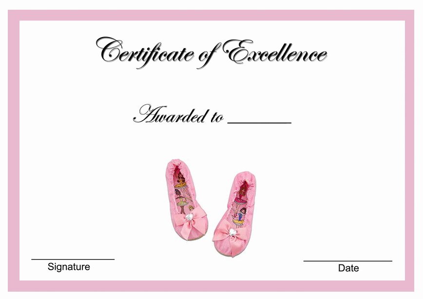 Free Printable Dance Certificates Lovely Awards