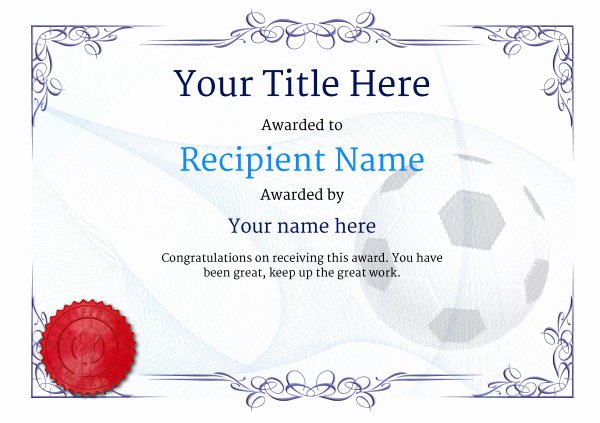 Free Printable Football Certificates Best Of Free Uk Football Certificate Templates Add Printable