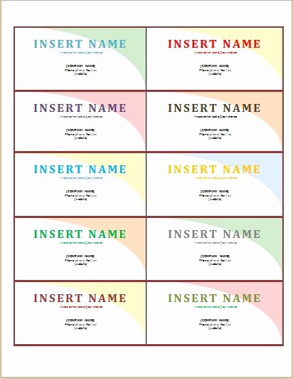 Free Printable Name Plates for Office Luxury Name Tag Templates for Ms Word