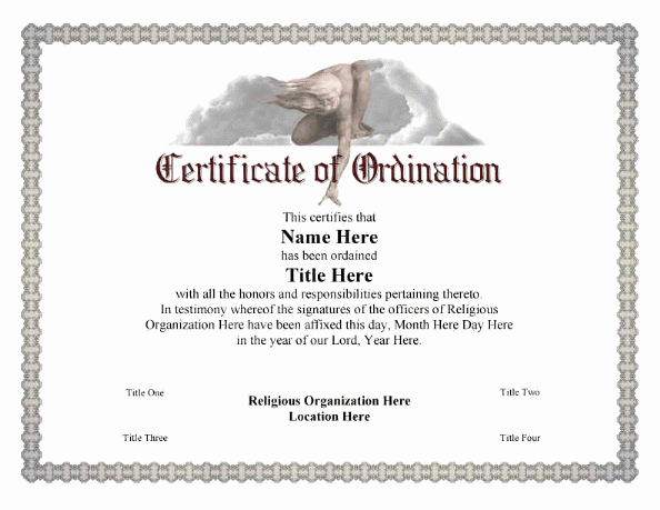 Free Printable ordination Certificate Unique Certificate Of ordination Iconic