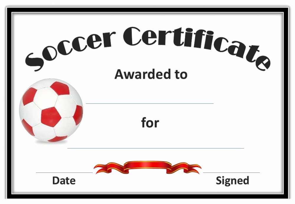  20 Free Printable Soccer Awards Dannybarrantes Template