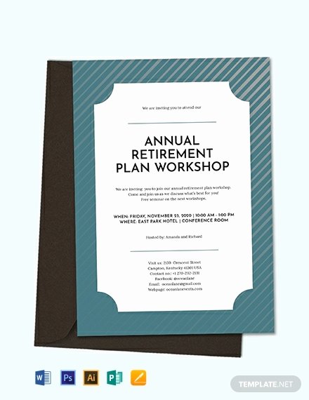 Free Retirement Party Invitation Templates for Word Elegant Free Printable Retirement Party Invitation Template