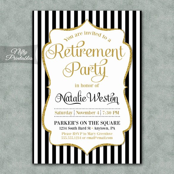 Free Retirement Party Invitation Templates for Word Inspirational Retirement Party Invitation Template – 36 Free Psd format