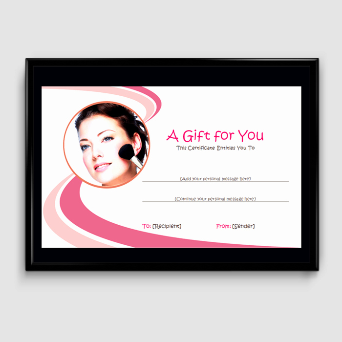 Free Salon Gift Certificate Template Best Of Gift Certificate Template 6 Fillable Certificate