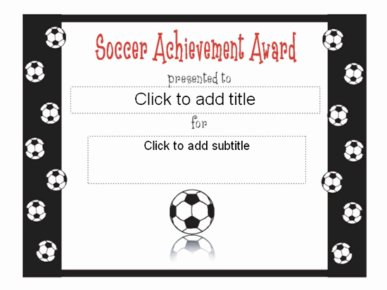 Free soccer Award Certificates Printable Awesome soccer Achievement Award Certificate Free Certificate