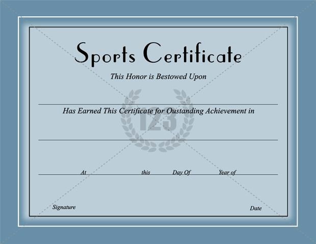 Free softball Certificate Templates Fresh Award them with Best Sports Certificates Template for Best