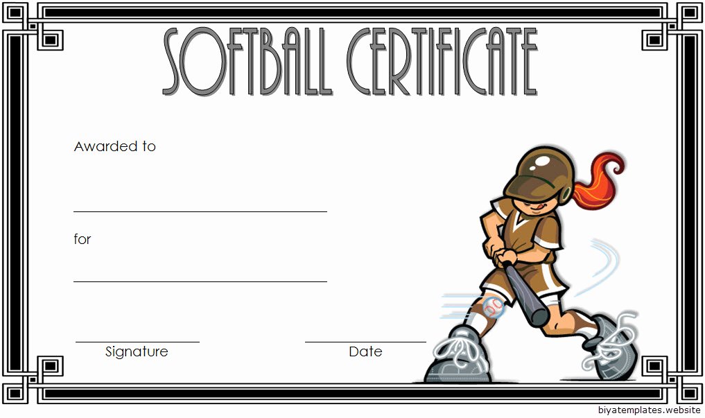 Free softball Certificates to Print Luxury Printable softball Certificate Templates [10 Best Designs