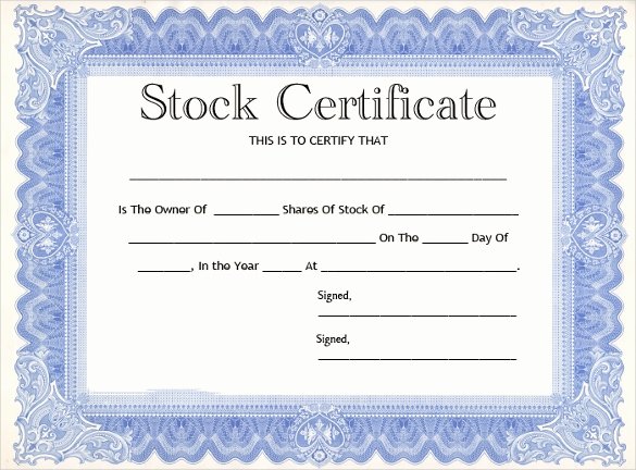 Free Stock Certificate Template Download Best Of 22 Stock Certificate Templates Word Psd Ai Publisher