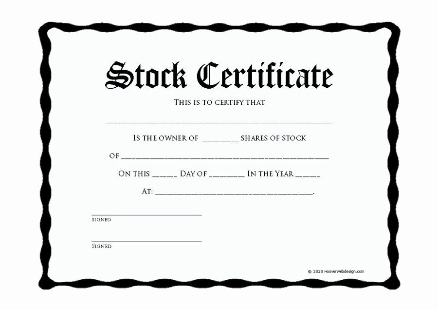 Free Stock Certificate Template Microsoft Word Awesome 40 Free Stock Certificate Templates Word Pdf