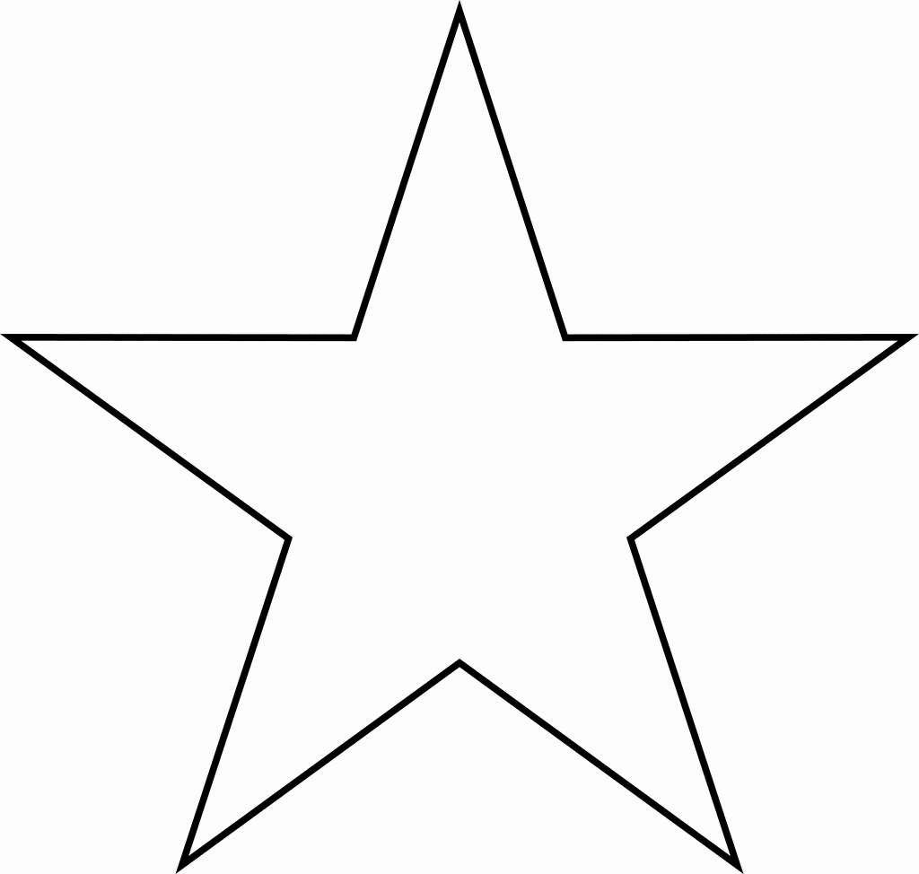 Full Page Star Template Unique Star
