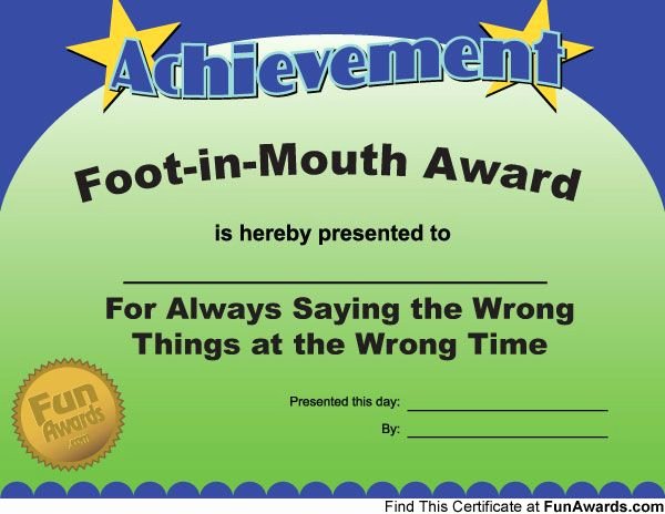 Fun Award Ideas for Students Elegant 1000 Images About Funny Awards On Pinterest