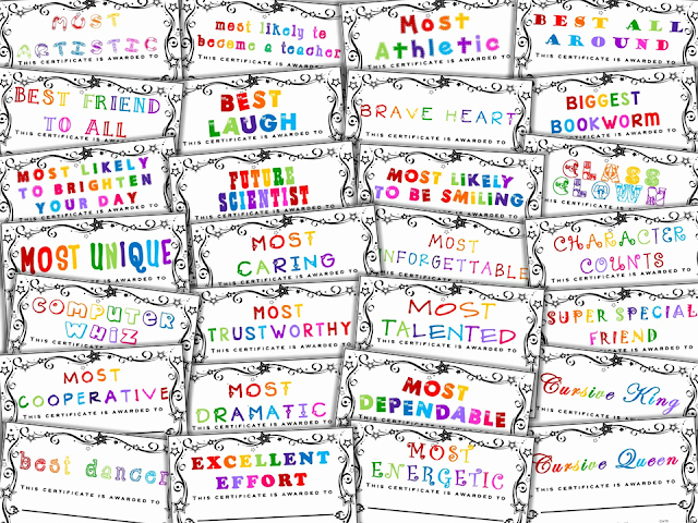  20 Funny Award Categories For Teachers Dannybarrantes Template