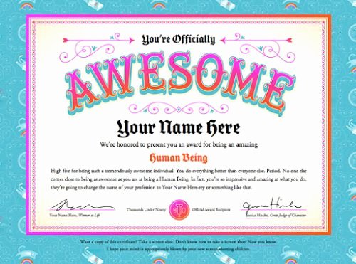 Funny Awards for Students Inspirational 8 Best Fun Certificate Templates Images On Pinterest