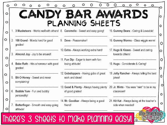 Funny Cheer Awards Ideas Lovely the Elementary Entourage Wrapping Up Your Year with Candy