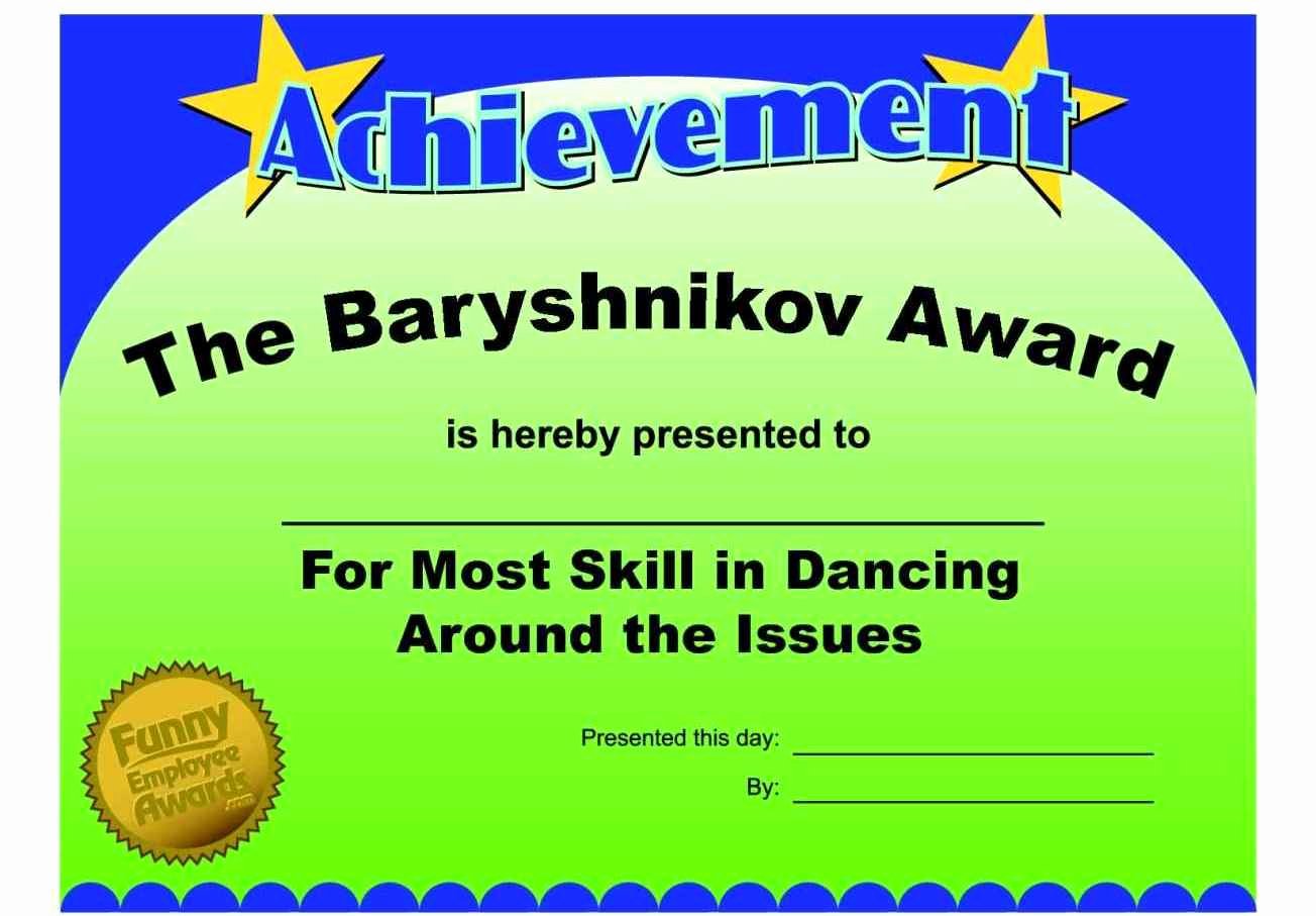 √ 20 Funny Employee Of the Month Certificate ™ Dannybarrantes Template