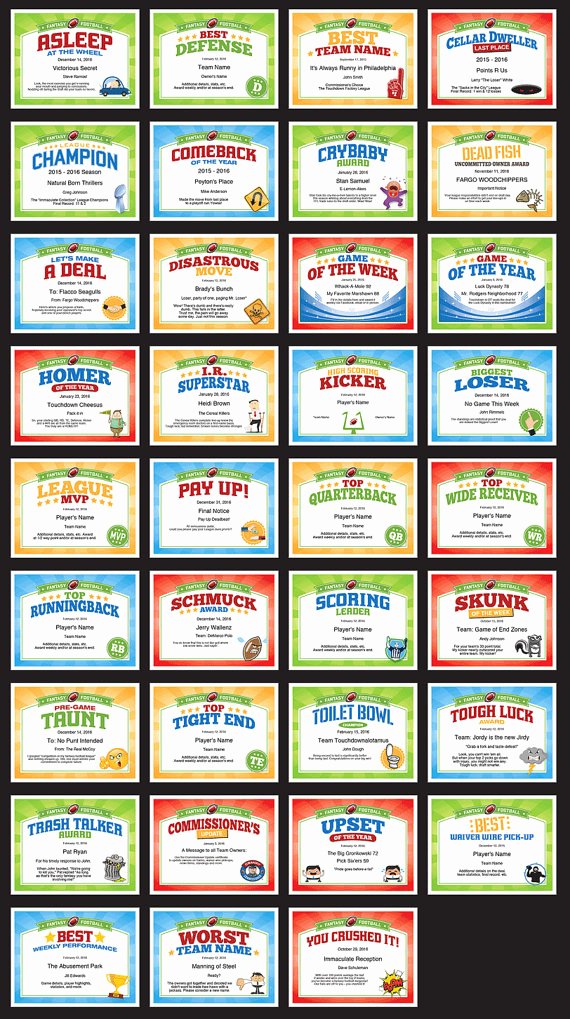  20 Funny Softball Awards Certificates Dannybarrantes Template