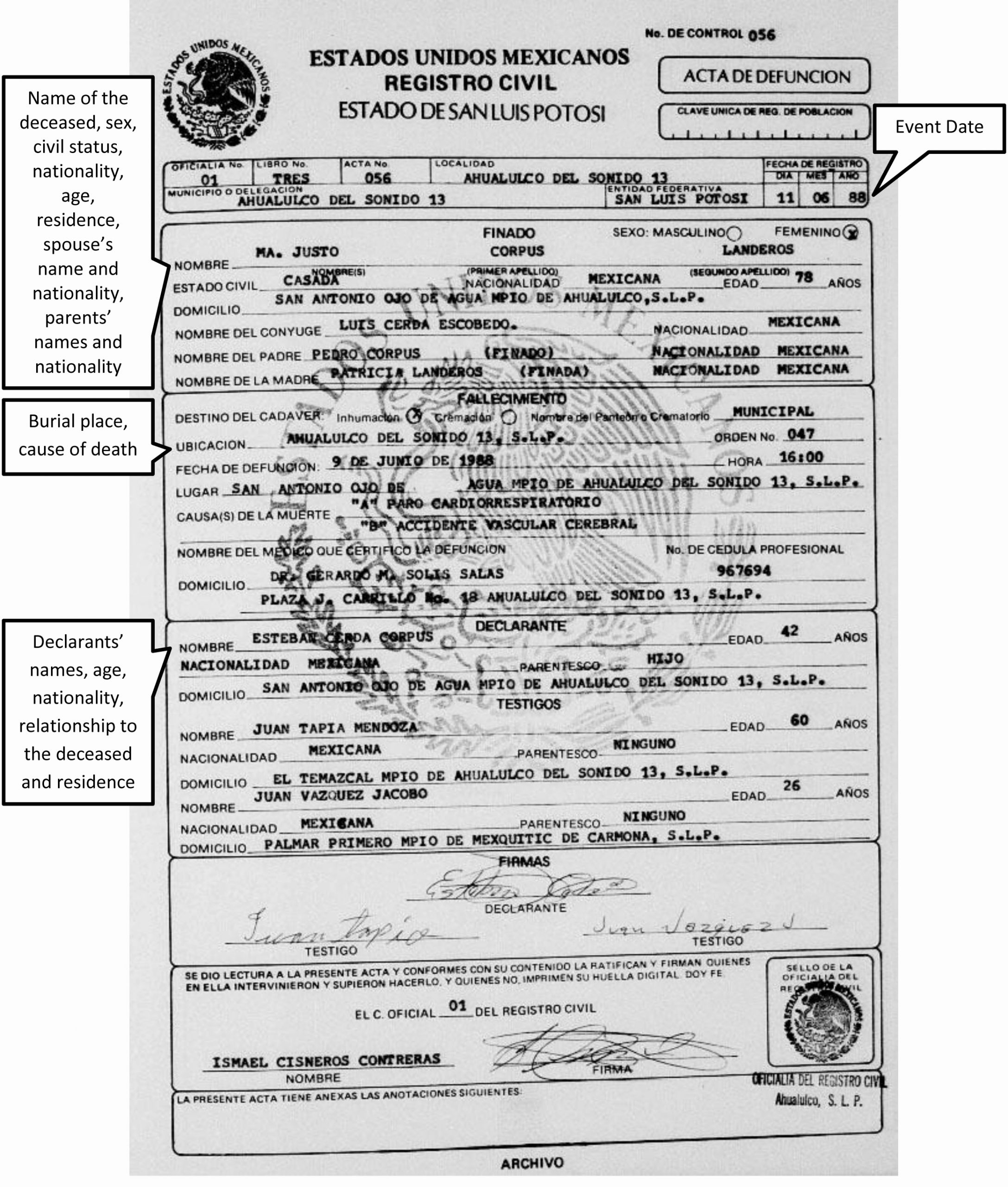 Georgia Death Certificate Template Inspirational 29 Of Spanish Death Certificate Template