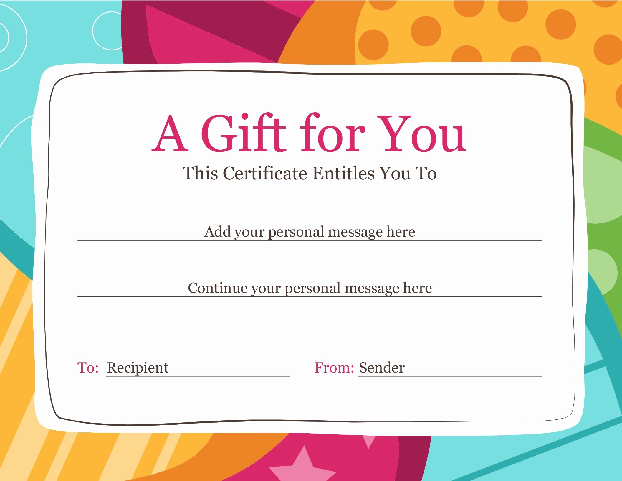 Gift Certificate Template Powerpoint Fresh Certificates Fice