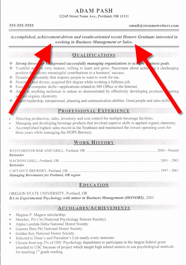 Goal Statement On Resume Unique Resume Objective Example How to Write A Resume Objective