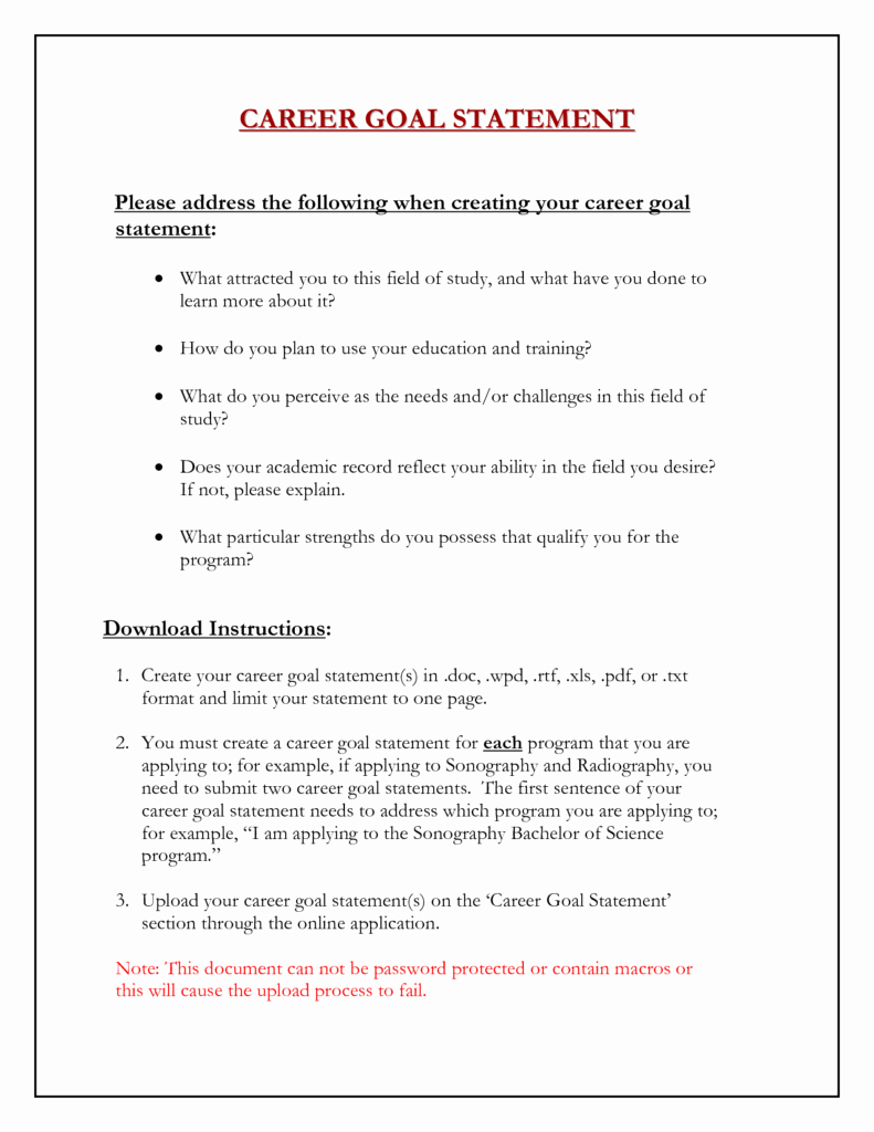 Goals Statement Examples Inspirational Short Term Goals for Nurse Practitioner
