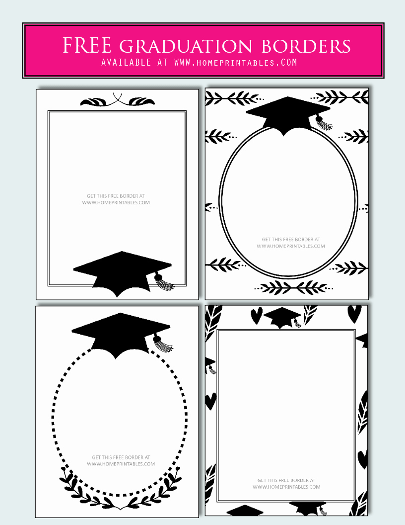 Graduation Borders and Backgrounds Unique 15 Free Graduation Borders with 5 New Designs Home