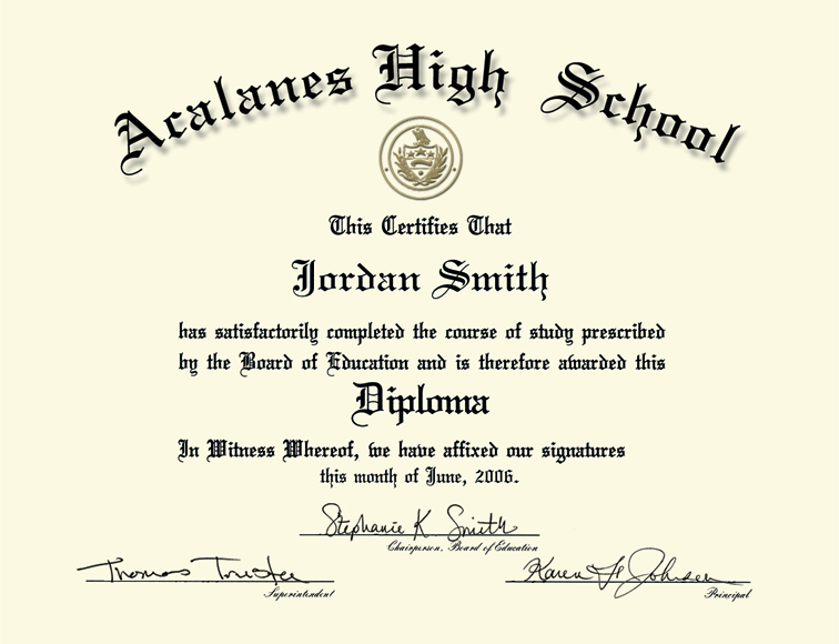 High School Certificate Template Beautiful 50 Free High School Diploma Template Printable
